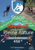 STAGE Handball Pleine Nature à la Canourgue du 5 au 10 Aout 2024